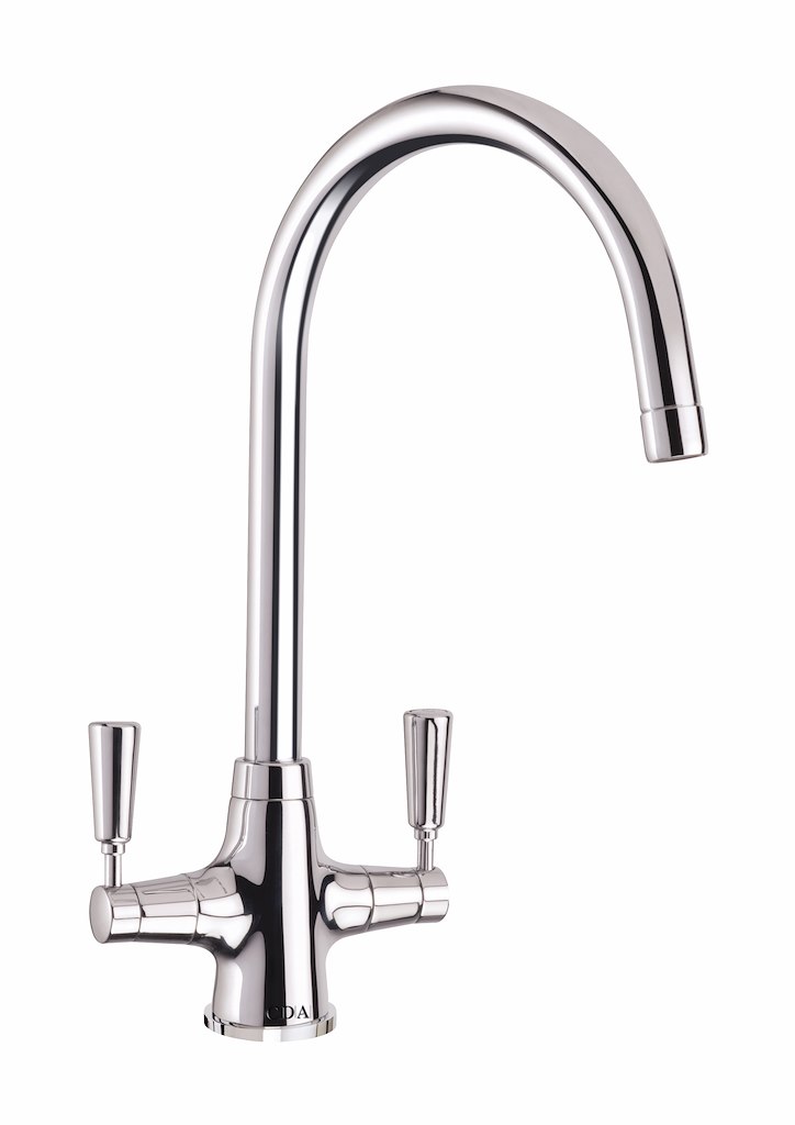 CDA TT41CH Traditional Quarter Turn Lever Monobloc Tap Modern Living