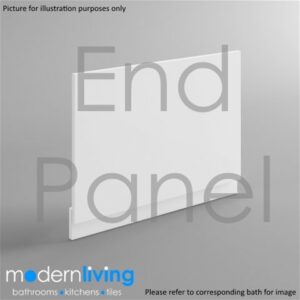 Carron - Concorde 800mm (570mm H) End Panel Carron - White - 02292