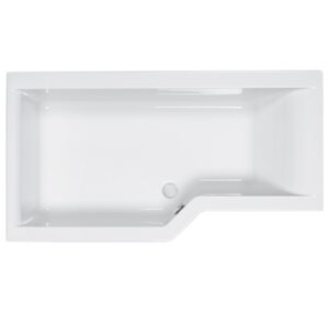Carron - Urban Edge 1575 x 850mm LH Shower Bath 5mm - White - 02427