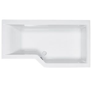 Carron - Carronite Urban Edge 1575 x 850mm RH Shower Bath - White - 02430