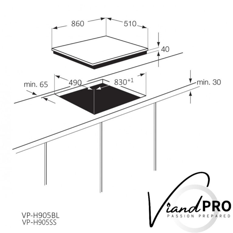 90cm Black Glass Gas Hob 5 Burner & 2 Wok Burners Modern Living