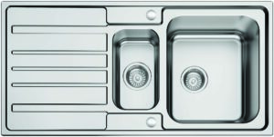 Scott & James Superdeep Reversible 1.5 Bowl Sink 1000 x 500 mm - Stainless Steel - GFS0053