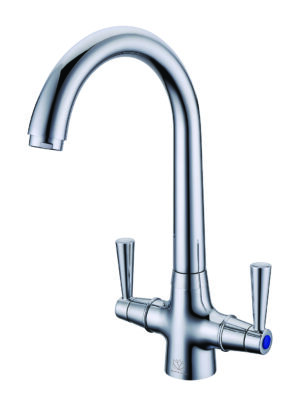 Scott & James Lilly Twin Lever Mixer Tap - Chrome - ELO0023
