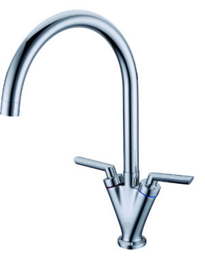 Scott & James Twin Lever Mixer Tap - Chrome - ELO0008