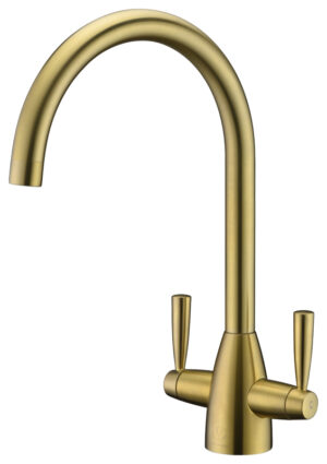Scott & James Danti Twin Lever Mixer Tap - Brushed Gold - ELO0067