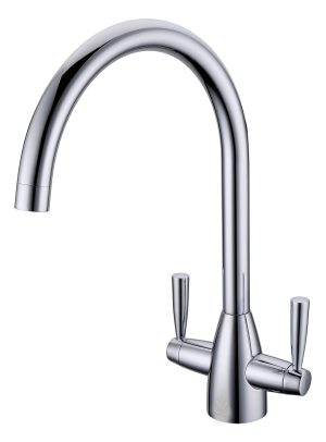 Scott & James Danti Twin Lever Mixer Tap - Chrome - ELO0020