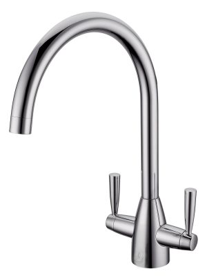 Scott & James Danti Twin Lever Mixer Tap - Brushed - ELO0021
