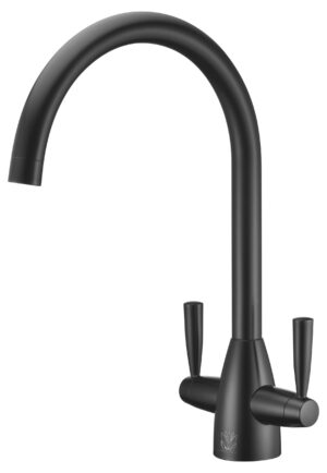 Scott & James Danti Twin Lever Mixer Tap - Matt Black - ELO0066