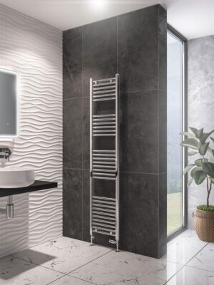 Eastbrook Wingrave 1800 x 400 Straight Towel Radiator - Chrome