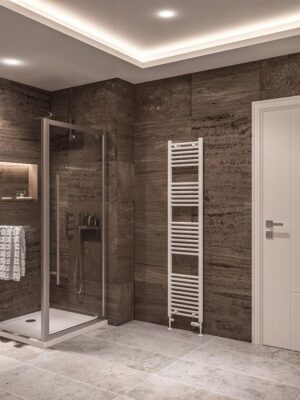 Eastbrook Wingrave 1800 x 400 Straight Towel Radiator - Gloss White