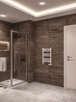 Eastbrook Wingrave 600 x 400 Straight Towel Radiator - Gloss White