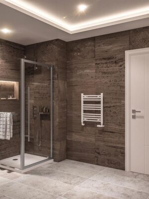 Eastbrook Wingrave 600 x 500 Straight Towel Radiator - Gloss White