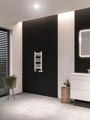 Eastbrook Wingrave 600 x 300 Straight Towel Radiator - Matt White