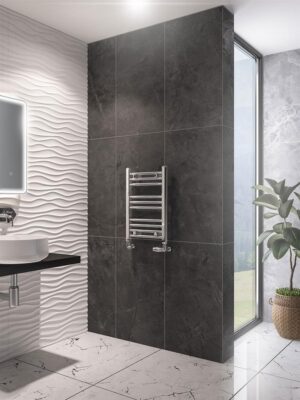 Eastbrook Wingrave 600 x 400 Straight Towel Radiator - Chrome