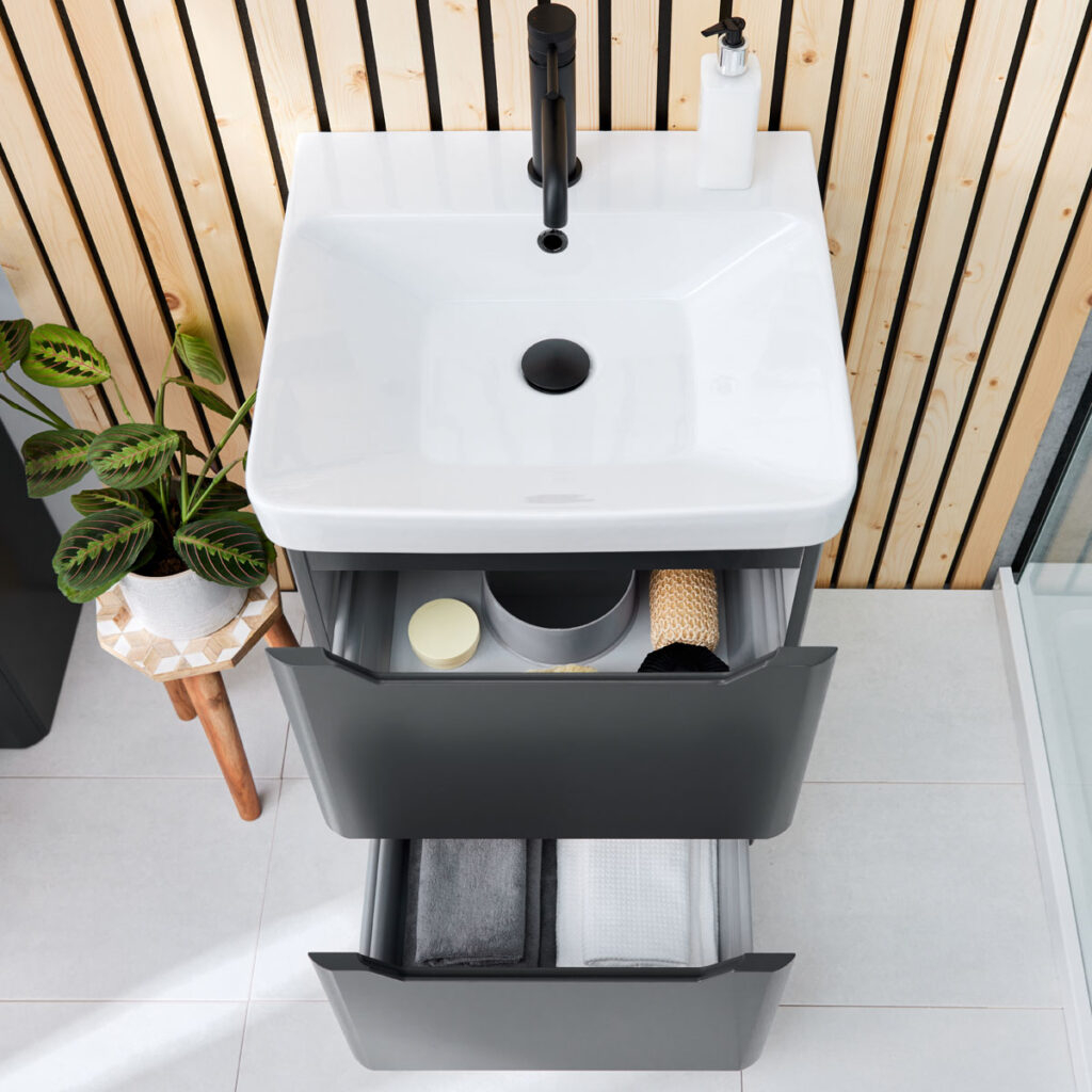 Florence Deep 500mm White Vanity Basin Modern Living