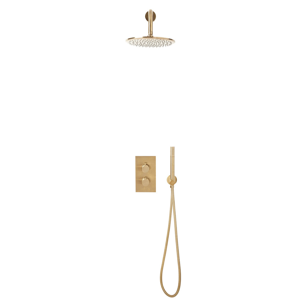 scudo-core-round-handle-with-handset-and-bracket-brushed-brass
