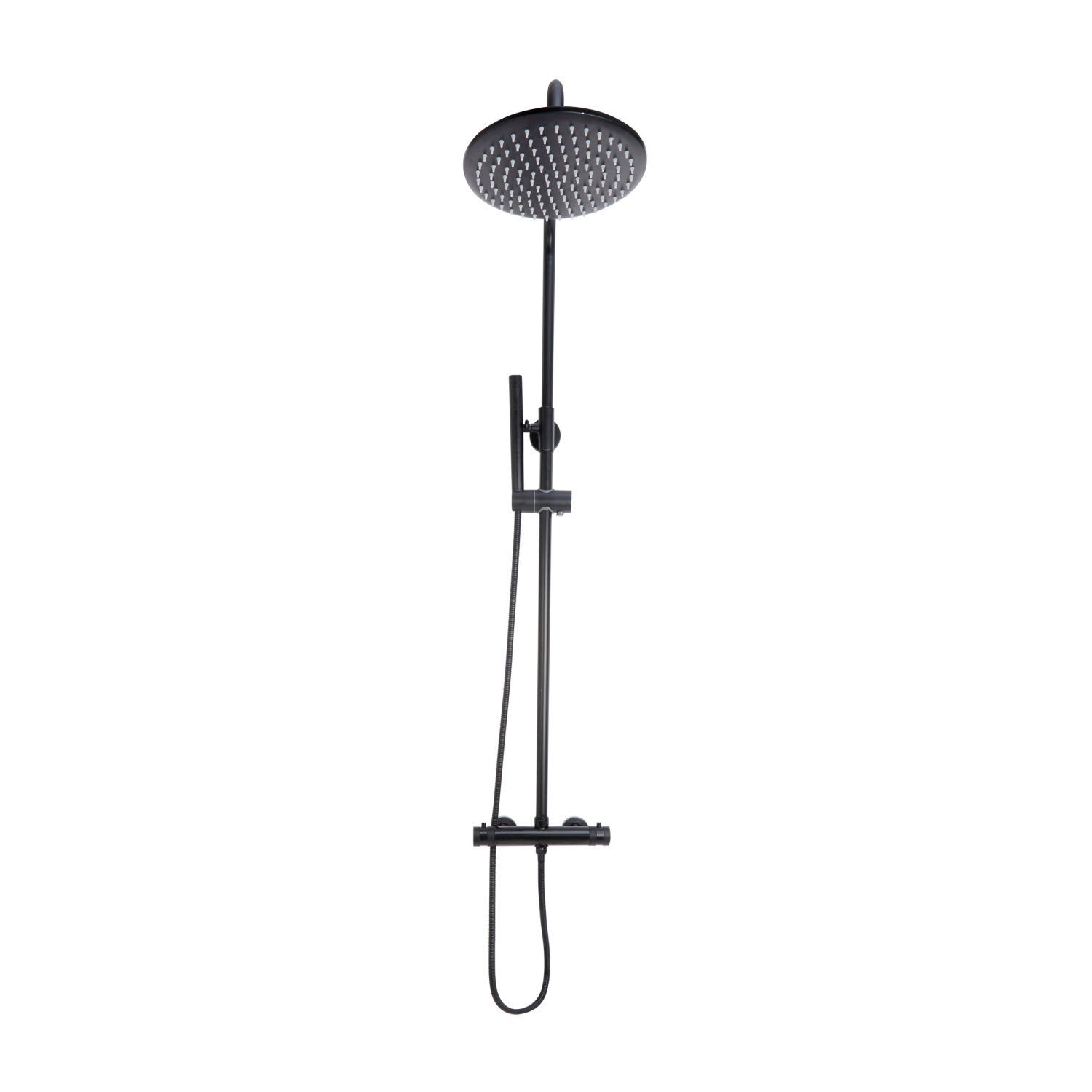 scudo-core-round-rigid-riser-shower-kit-black