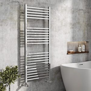 Cudos Signal 800mm X 500mm Chrome Designer Towel Rail