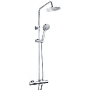 Vita Veneto Plumb Essential Round Overhead Shower Kit Chrome