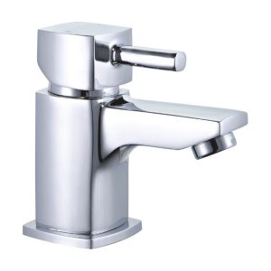 Vita Veneto Newport Square Mini Mono Basin Mixer Tap - Chrome
