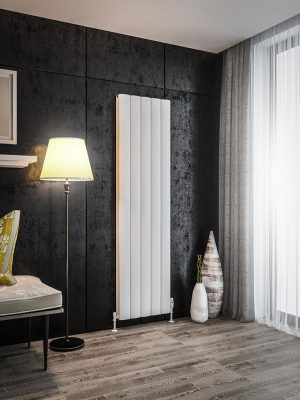 Eastbrook Guardia 1800 x 470 Aluminium Radiator - Matt White 86.0035
