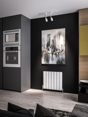 Eastbrook Guardia 600 x 660 Aluminium Radiator - Matt White 86.0041