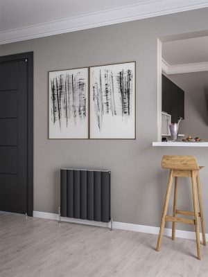Eastbrook Guardia 600 x 660 Aluminium Radiator - Matt Anthracite 86.0042
