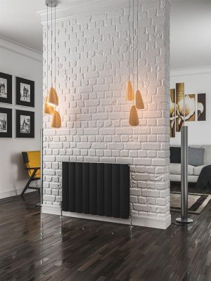 Eastbrook Guardia 600 x 850 Aluminium Radiator - Matt Black 86.0046