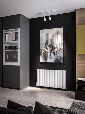 Eastbrook Guardia 600 x 1040 Aluminium Radiator - Matt White 86.0047