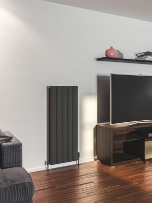 Eastbrook Guardia 1200 x 470 Aluminium Radiator - Matt Anthracite 86.0453