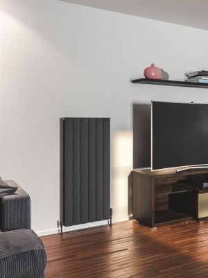 Eastbrook Guardia 1200 x 565 Aluminium Radiator - Matt Anthracite 86.0456