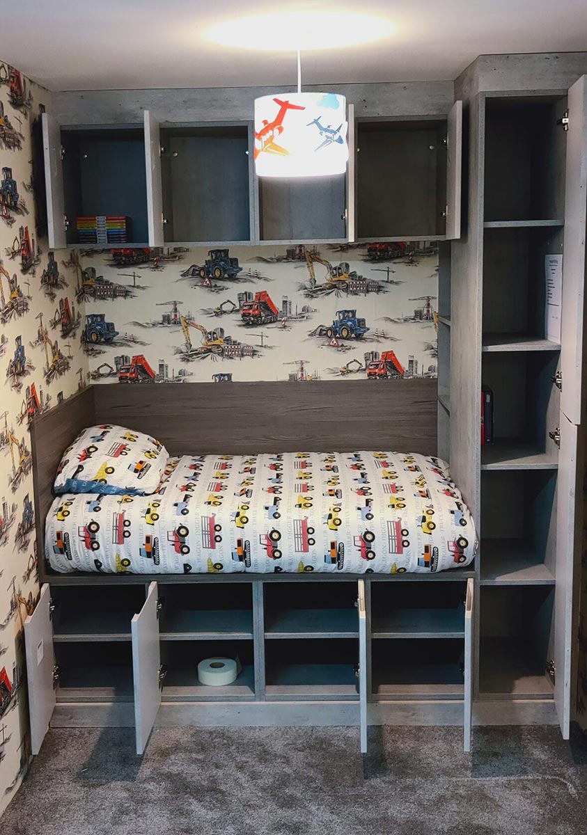 Childrens bed in Bedroom showroom