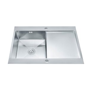 ViandPro Single Bowl Single Drainer Sink - 1000 x 500mm - Stainless Steel