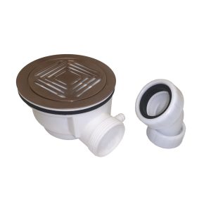 Cudos Fast Flow 90mm Shower Tray Waste - Brushed Bronze