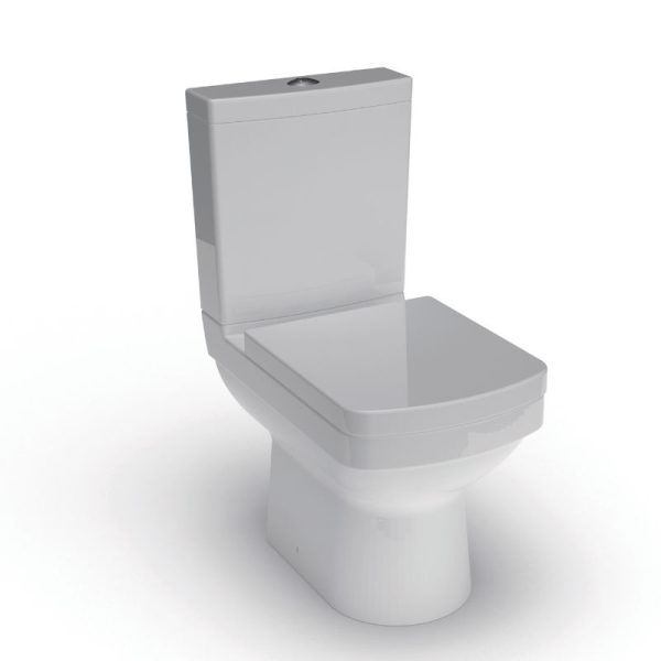 Minuto Close Coupled Toilet With Cistern and Soft Close Seat Modern