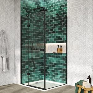 Cudos Minerva Hinged Door & In-line Panel & Side Panel - Black Profile