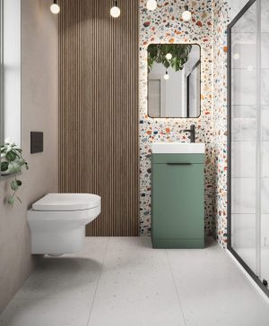 Cudos Esmerelda 450mm Cloakroom Floor Cabinet & Basin
