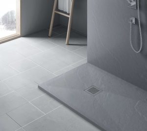 Premier Slate Stone Ultra-Slim 25mm Rectangular Shower Tray - Light Grey
