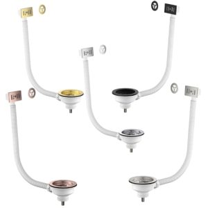 Universal Coloured Kitchen Sink Strainer Waste