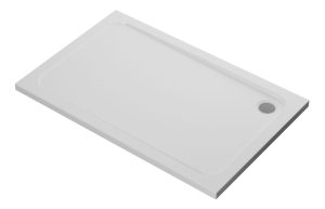 //2Go 45mm Low Profile 1400x700mm Rectangular Tray & Waste - White