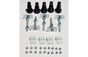 //2Go 45mm Low Profile Riser Set for 800/900mm Quadrant Trays - White