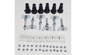 //2Go 45mm Low Profile Riser Set for 1000/1200mm Square & Rectangular Trays - White