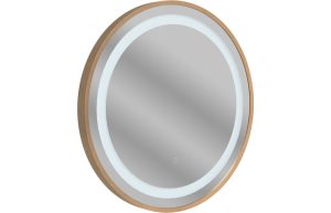 Giana 600mm Round Front-Lit LED Mirror - Brushed Bronze