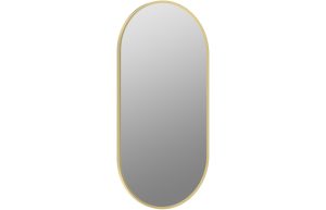 Luisa 800x400mm Oblong Mirror - Brushed Brass