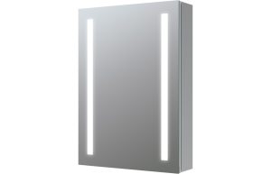 Bria 500mm 1 Door Front-Lit LED Mirror Cabinet