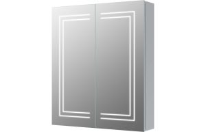 Adele 600mm 2 Door Front-Lit LED Mirror Cabinet