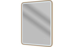Viola 600mm Rectangle Front-Lit LED Mirror - Brushed Bronze