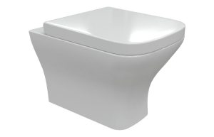 Siena Allegro Rimless Comfort Height Back To Wall WC & Wrapover Soft Close Seat