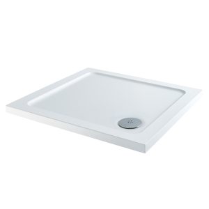 Cudos EcoCast Square White 30mm Shower Tray