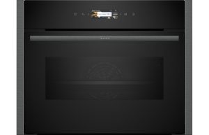 Neff N70 C24MR21G0B Compact Electric Oven & Microwave - Black w/Graphite Trim